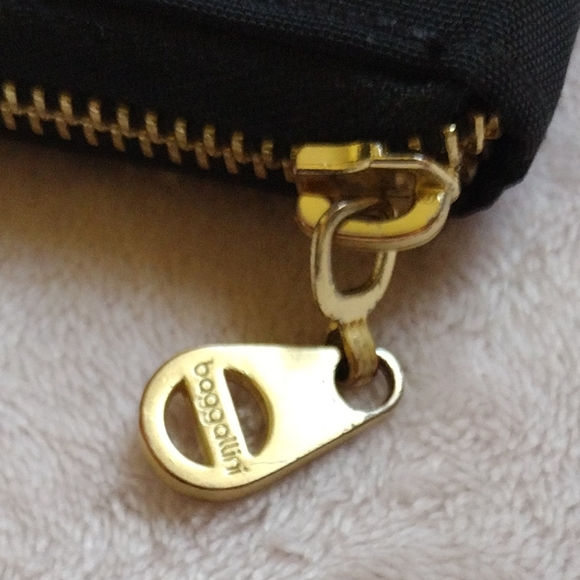 ๐ค Baggallini Kyoto Black Nylon Turnlock RFID Travel Wallet Card Holder - Picture 4 of 9